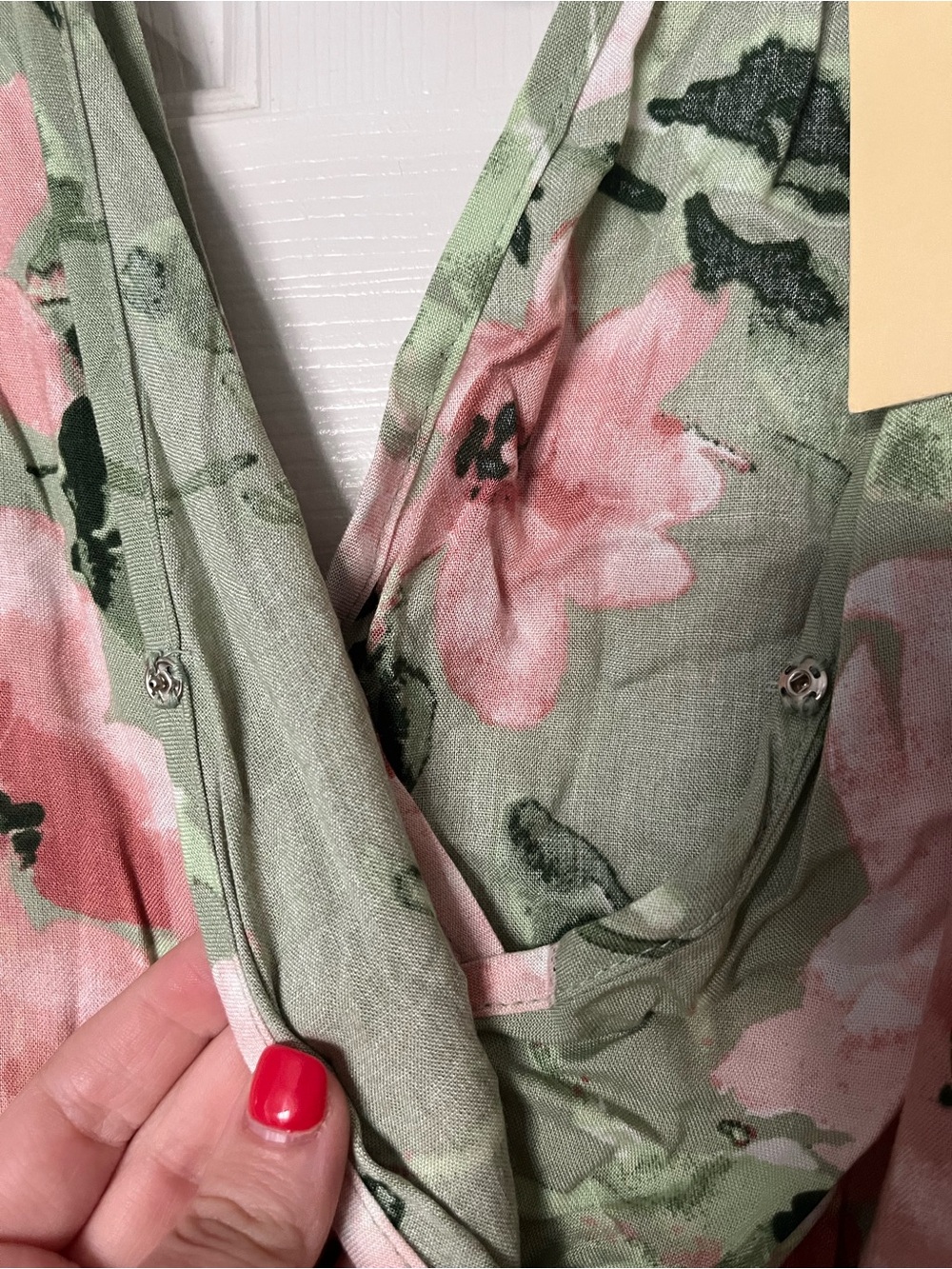 Bog Collective Sage Green Floral Maxi Dress - Picture 4 of 4